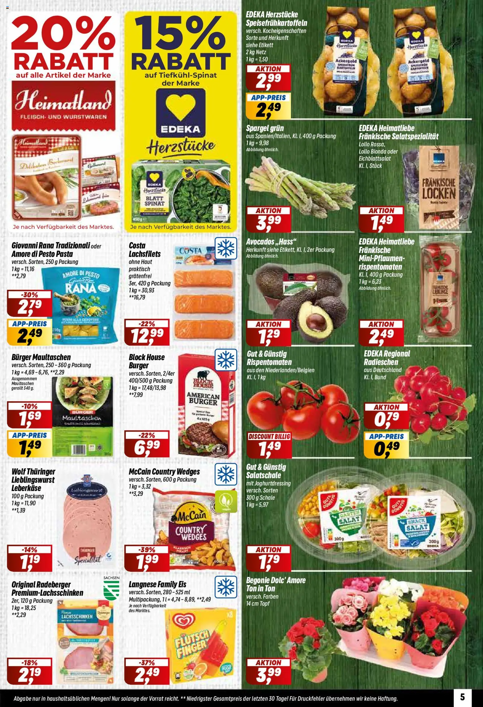 Simmel Prospekt – gültig ab 26.05.2026 | Seite: 5 | Produkte: Pasta, Eis, Salat, Leberkase