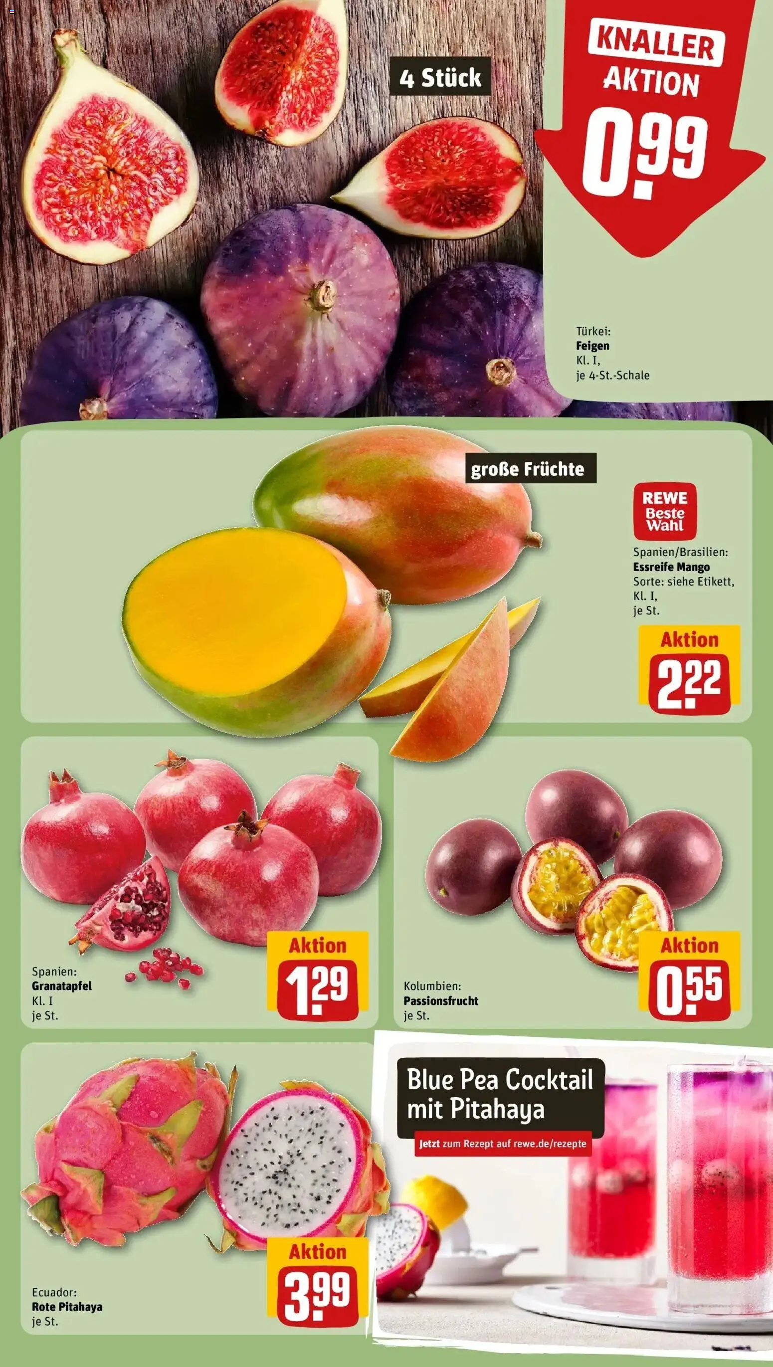 REWE Prospekt ab 28.09.2026 zum Blättern » Angebote | Seite: 6 | Produkte: Granatapfel, Mango, Feigen