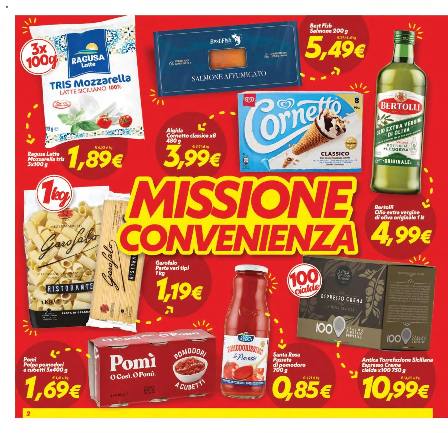 Volantino SuperConveniente del 01/09/2026 | Pagina: 2 | Prodotti: Salmone affumicato, Crema, Salmone, Pasta