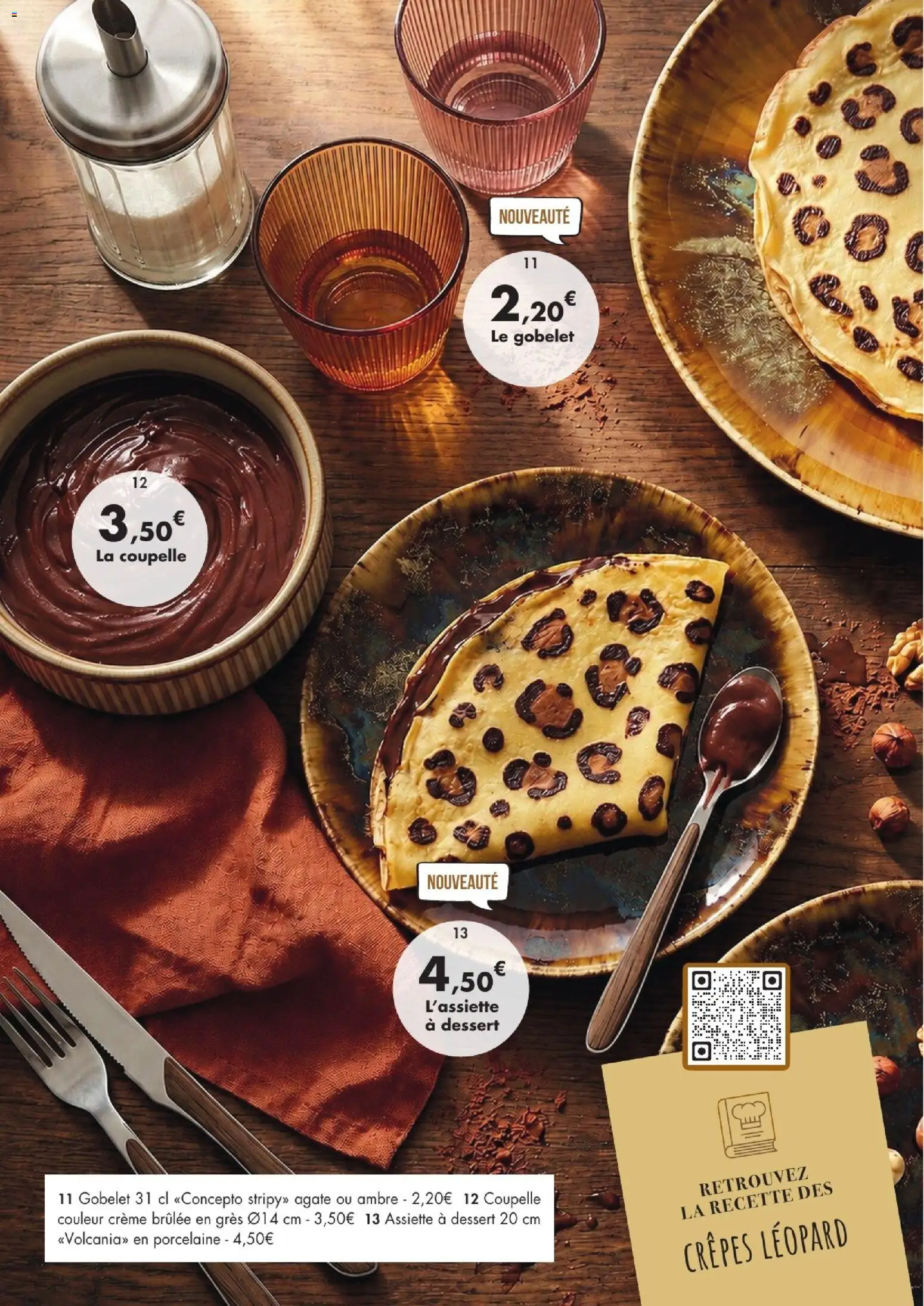 {H1} | Page: 19 | Produits: Crêpes, Porcelaine, Coupelle, Assiette