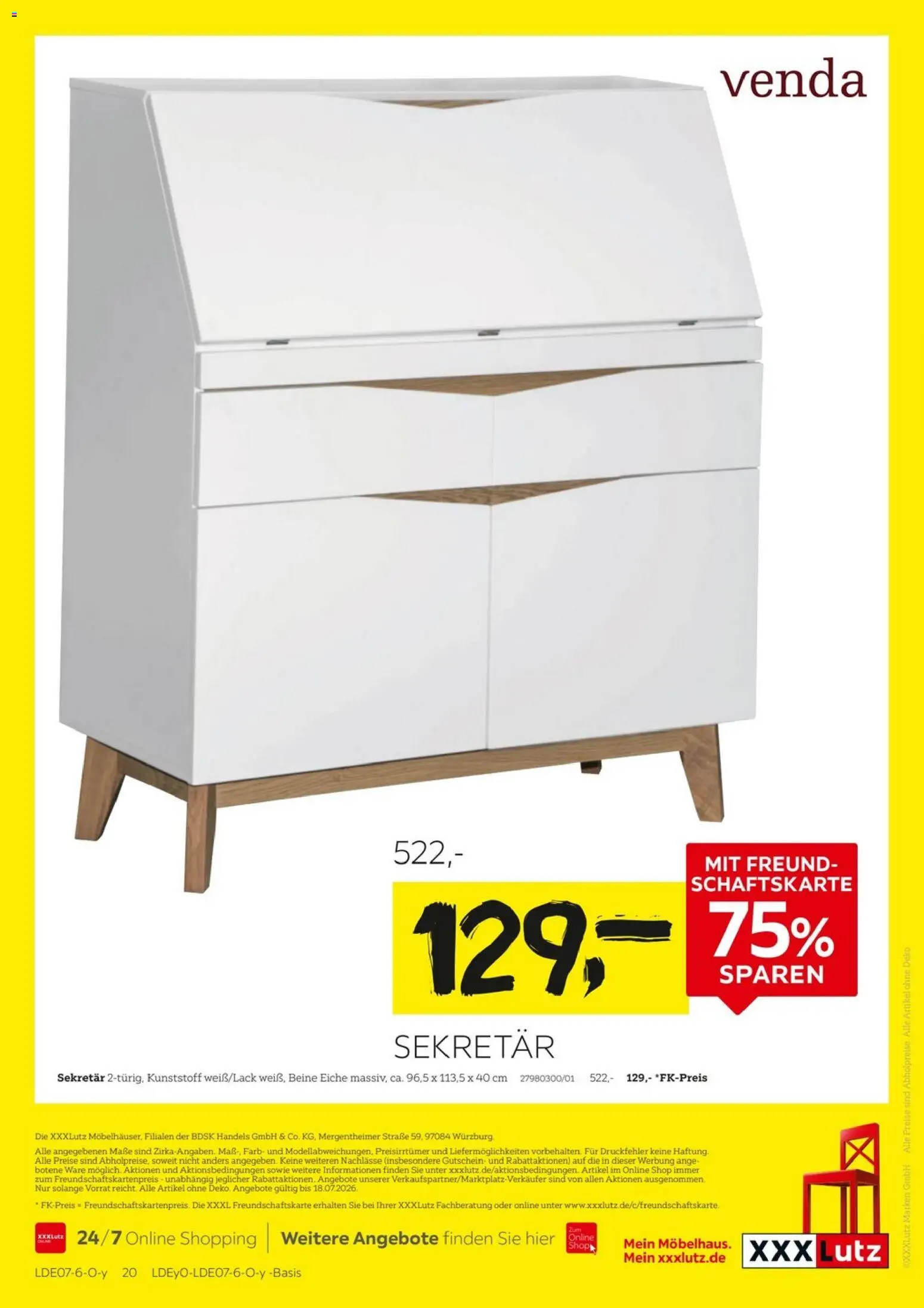 XXXLutz Größte Lagerräumung – gültig ab 04.07.2026 | Seite: 20