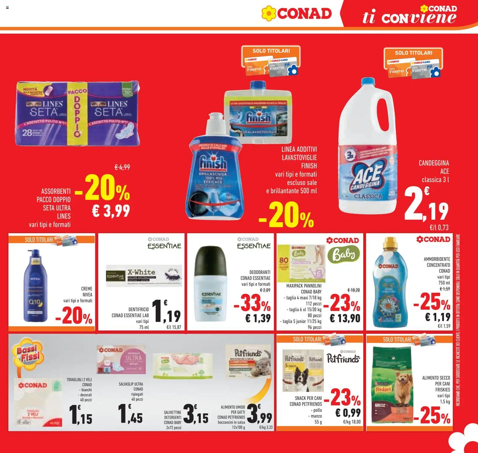 Volantino Conad del 09/09/2026 | Pagina: 21 | Prodotti: Pannolini, Pollo, Assorbenti, Salvaslip