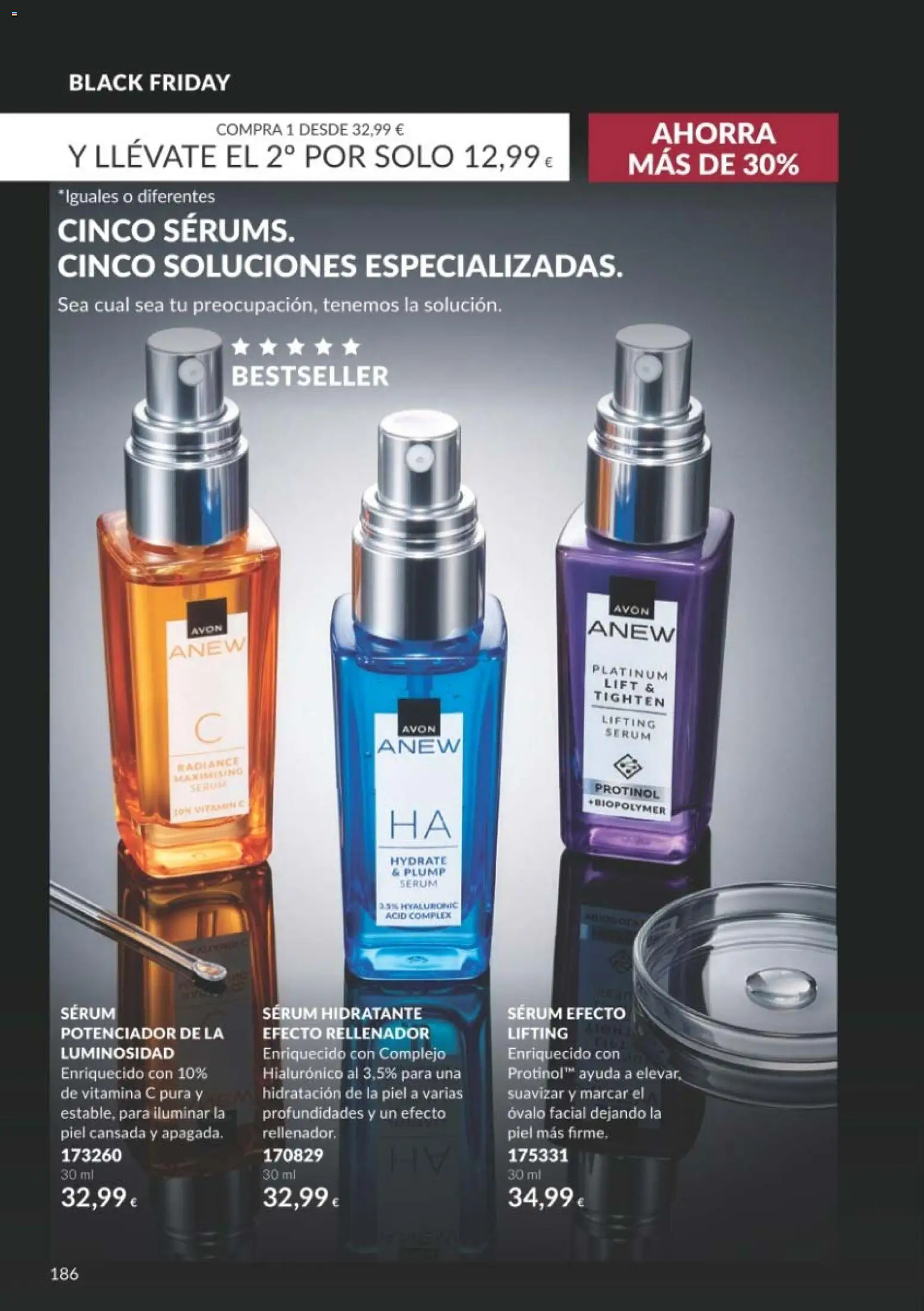 Catálogo AVON Black Friday │ válido desde el 01/11/2026 | Página: 186 | Productos: Sérum, Vitamina C pura