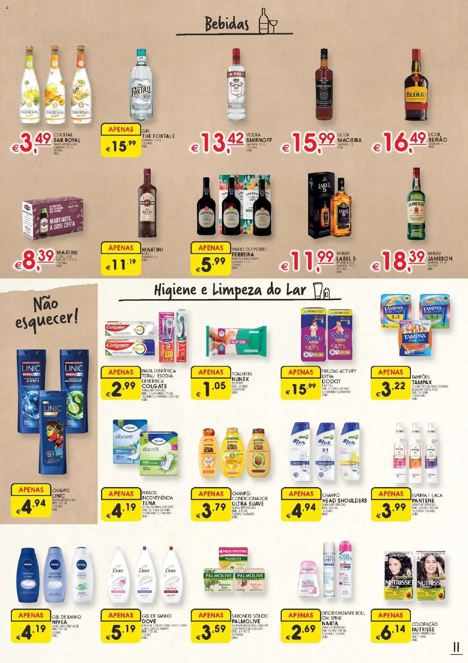 Meu Super folheto │ válido de 11.06.2026 | Página: 11 | Produtos: Whisky, Fraldas, Condicionador, Creme