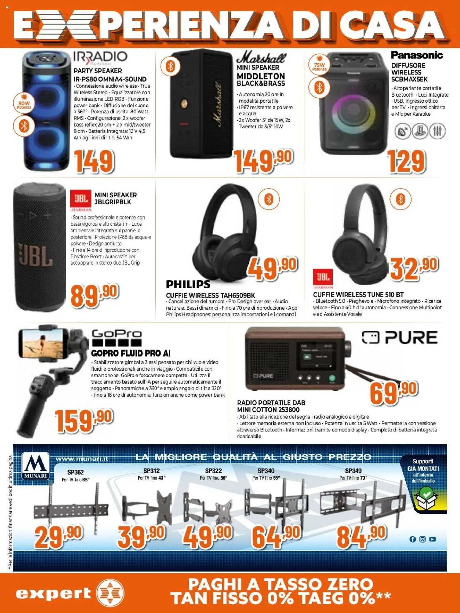 Volantino Expert del 23.04.2026 | Pagina: 17 | Prodotti: TV, Audio, Microfono, Batteria