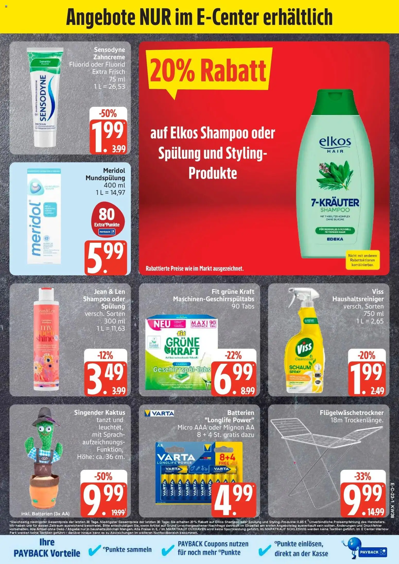 Edeka Prospekt Bremervörde (ab 14.09.2026) » Angebote Online | Seite: 32 | Produkte: Batterien, Shampoo, Spülung