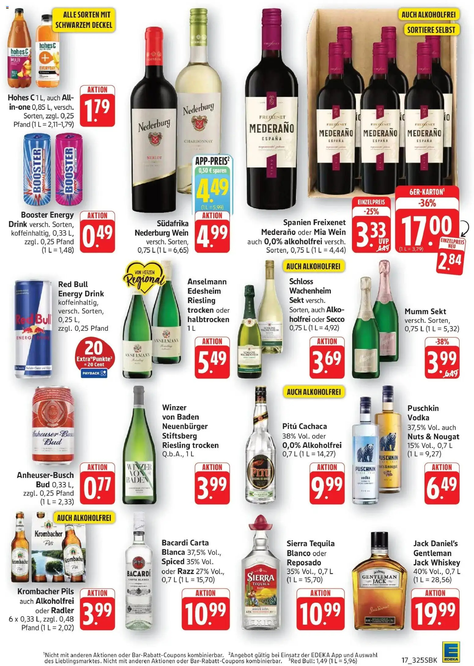 Edeka Prospekt Walldorf – gültig ab 26.10.2026 | Seite: 25 | Produkte: Energy, Sekt, Freixenet mederano, Pils