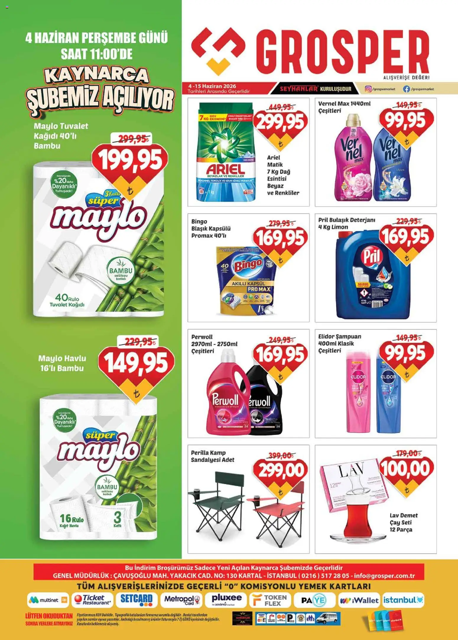 Grosper Katalog - 04.06.2026 tarihinden itibaren geçerlidir | Sayfa: 16 | Ürünler: Tuvalet, Şampuan, Bulaşık deterjanı, Limon