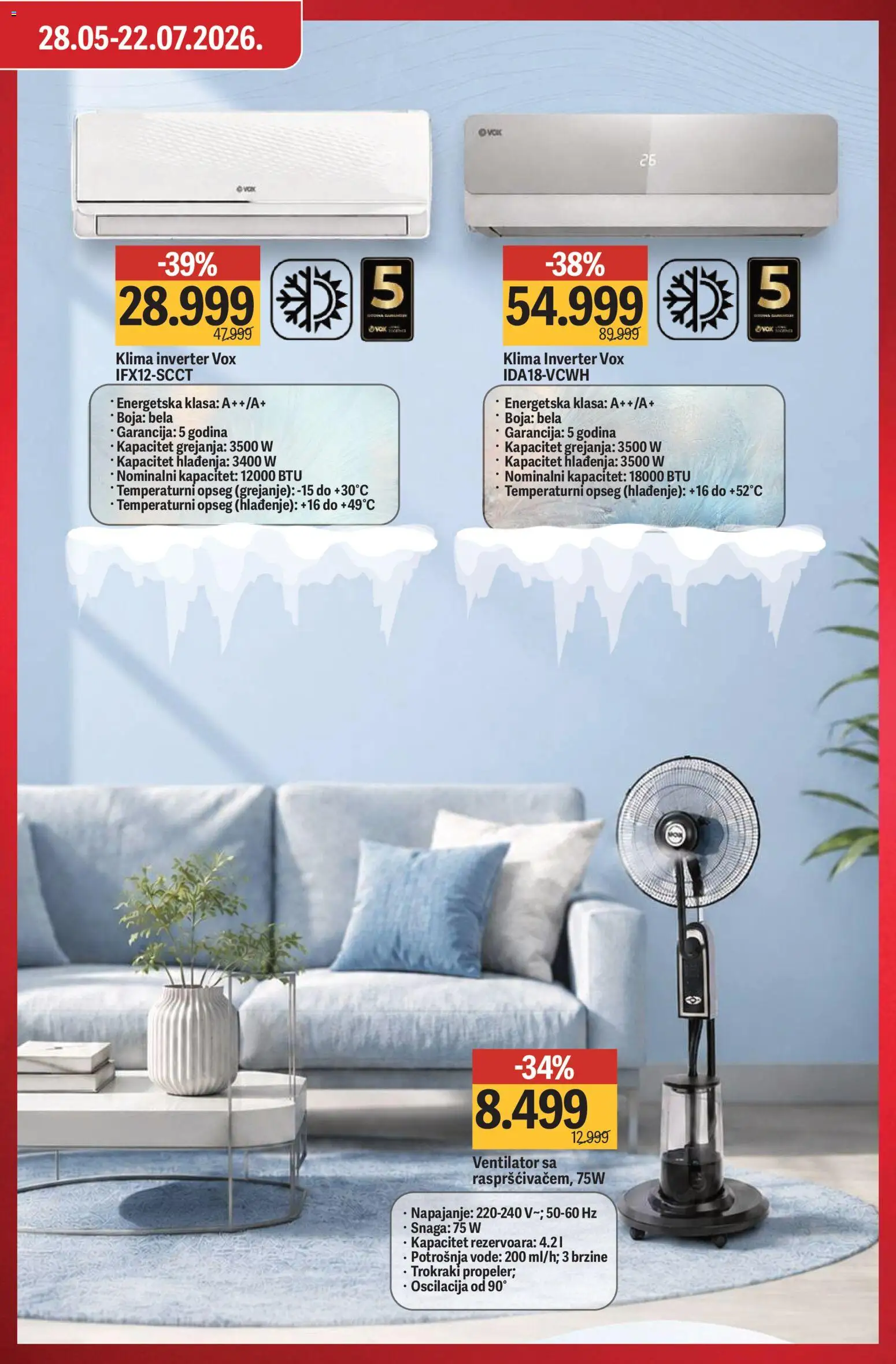Mega Maxi katalog - važi od 02.07.2026 | Strana: 21 | Proizvode: Ventilator, Klima