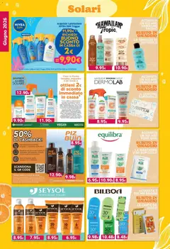 Anteprima del volantino Equilibra Aloe Vitaminica Crema Solare SPF 50+, Sun cream with aloe and vitamins, SPF 50+. valido a partire dal 01.06.2026 | Pagina: 2