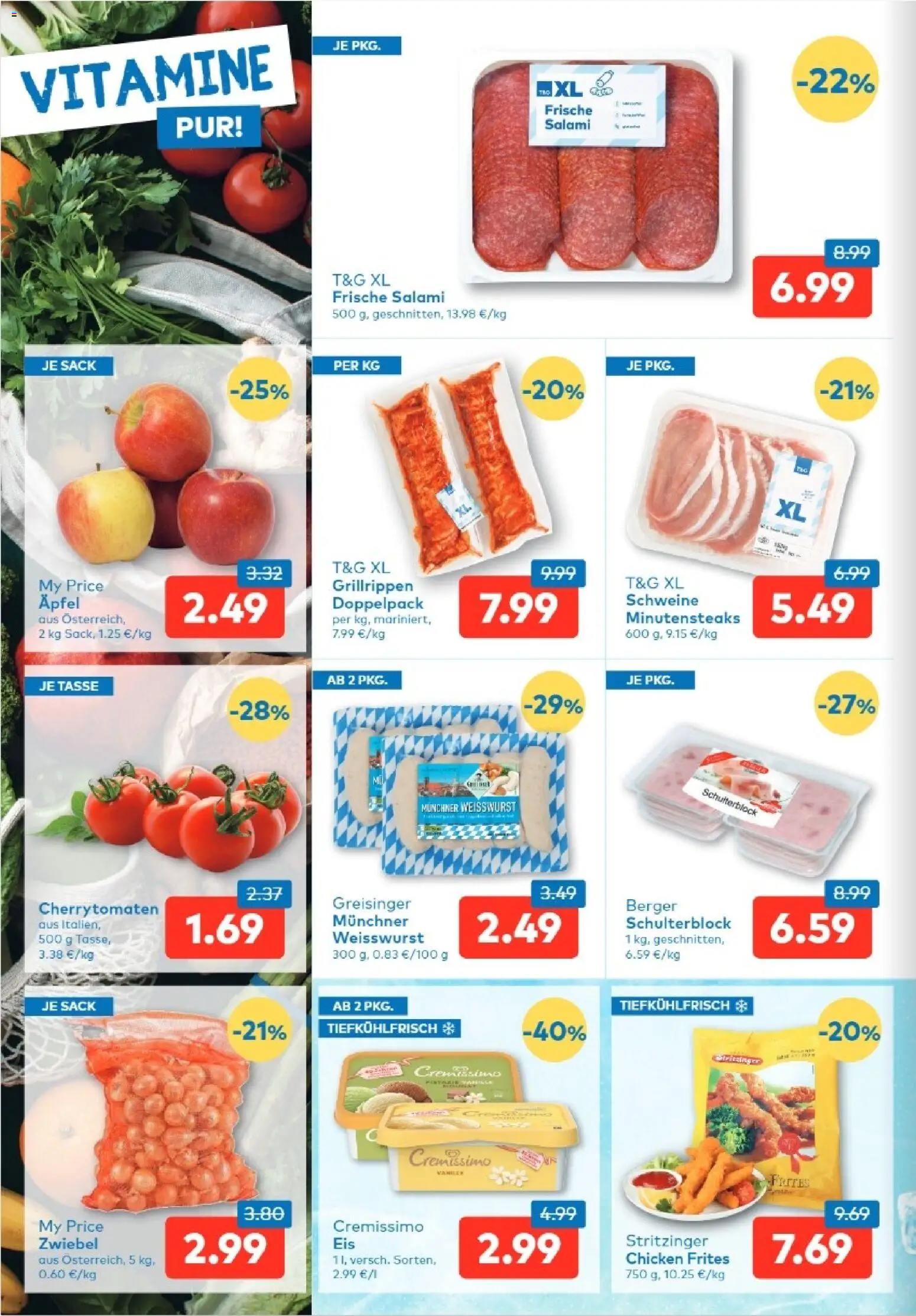 T&G Kärnten gültig ab 13.08.2026 | Seite: 2 | Produkte: Salami, Äpfel