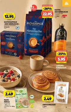 Basis Müsli, 5-Korn-Mix, 750 g, oder Cerealien-Mix, 500 g ab 15.10.2026 gültig | Seite: 21 | Produkte: Müsli