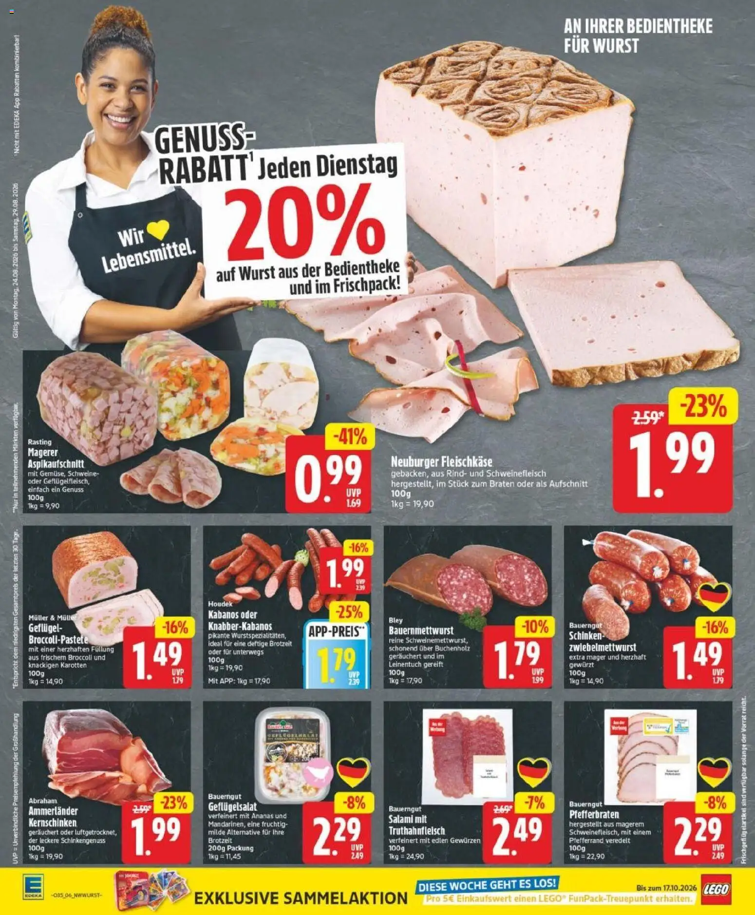 Edeka Prospekt Bremen – gültig ab 23.08.2026 | Seite: 8 | Produkte: Ananas, Bauerngut, Salami, Schinken