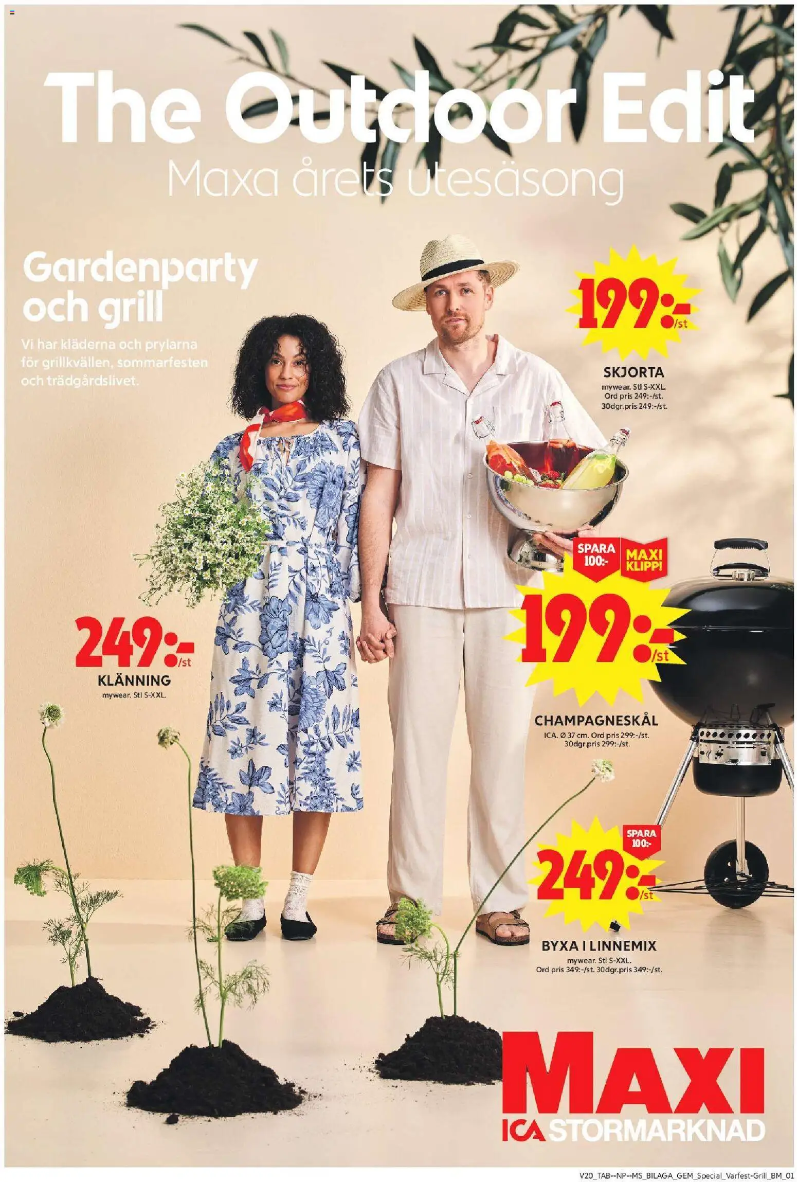 ICA Maxi reklamblad aktuell från 11.05.2026 | Sida: 17 | Produkter: Grill, Skjorta, Champagne, Klänning