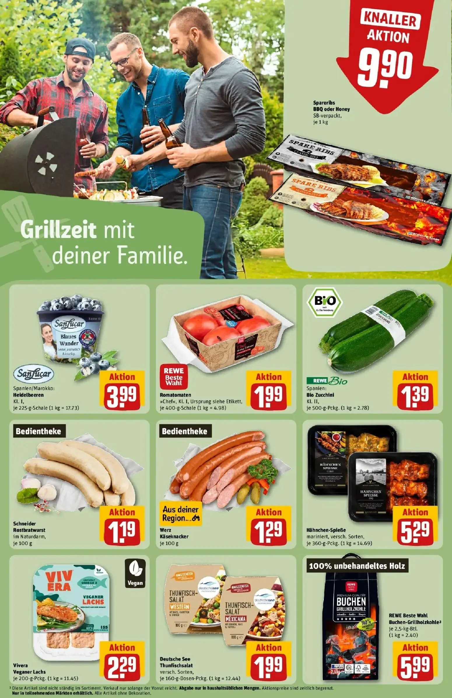 REWE Prospekt ab 04.05.2026 zum Blättern » Angebote | Seite: 25 | Produkte: Thunfisch, Spare ribs, Heidelbeeren, Paprika