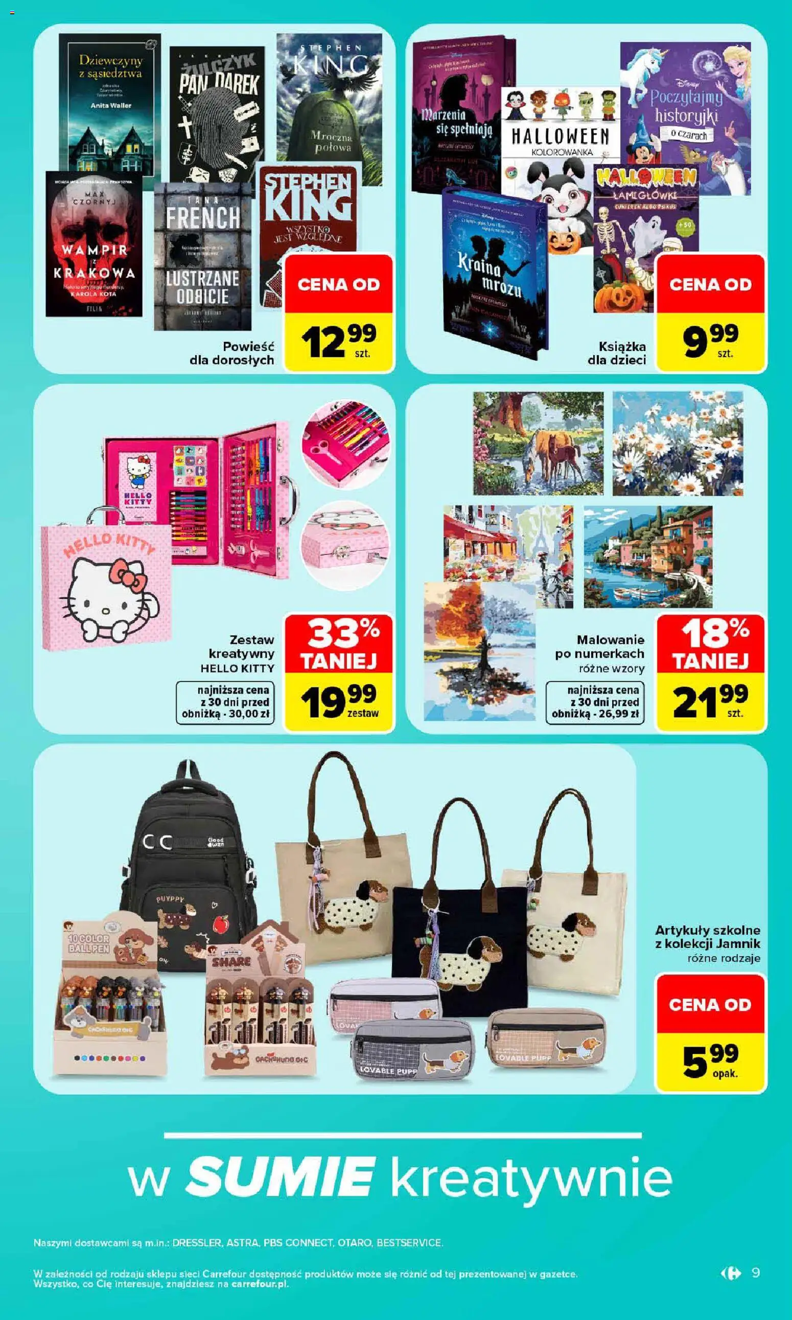Carrefour gazetka - Same okazje od 19.10.2026 | Strona: 9 | Produkty: Artykuły szkolne