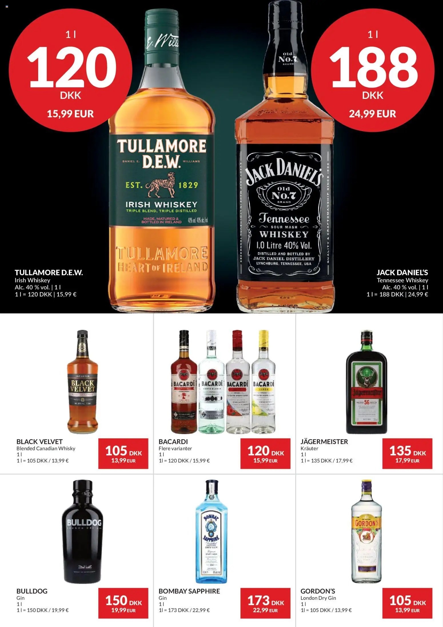 Nielsen Discount tilbudsavis – gyldig fra 01/10/2026 | Side: 30 | Produkter: Gin, Whisky, Jack Daniel's