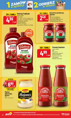 Pogląd oferty "POLOmarket gazetka" - ważna od 23.09.2026 | Strona: 52 | Produkty: Ketchup pudliszki, Koncentrat pomidorowy, Bazylia, Passata