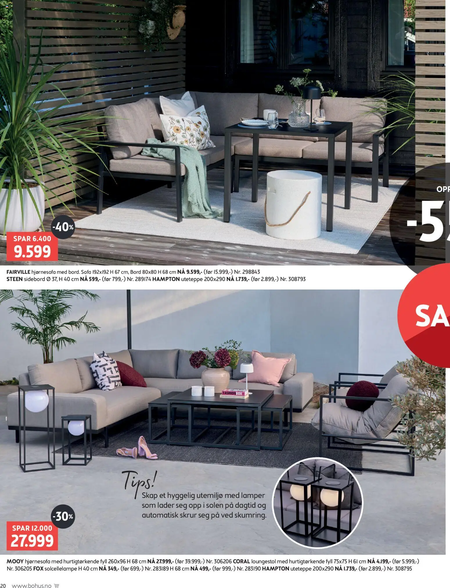 {H1} | Side: 20 | Produkter: Sofa, Sidebord, Bord