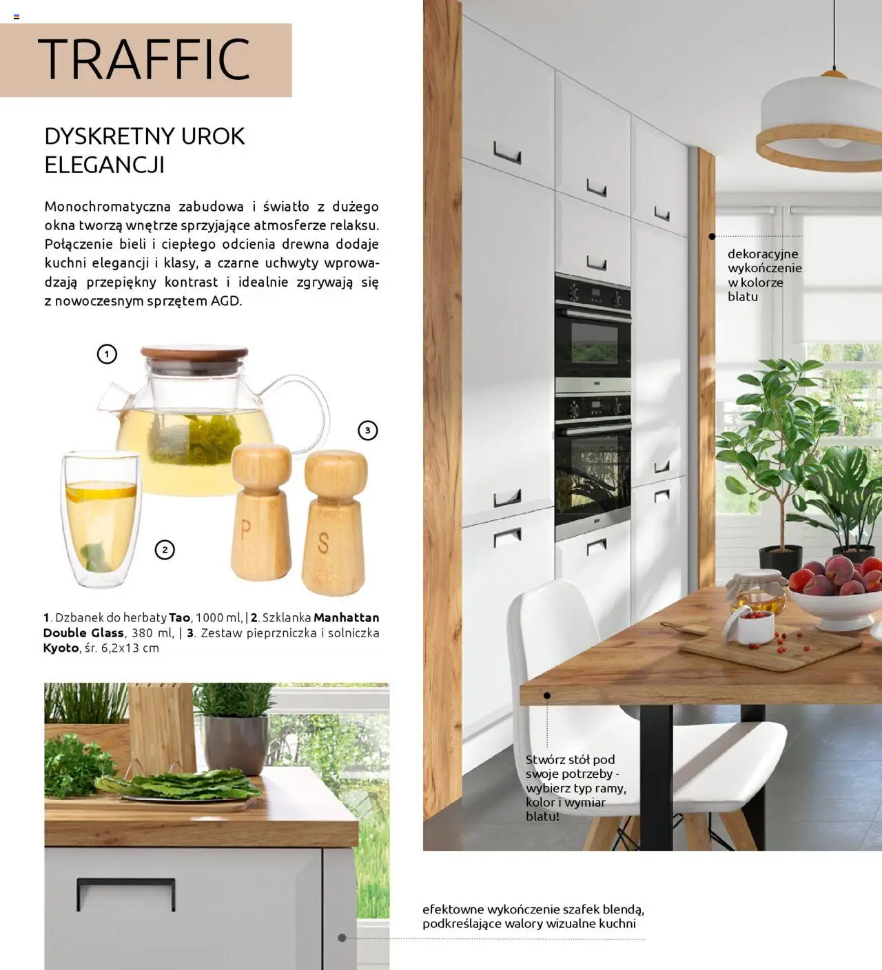Black Red White Gazetka - Kuchni na wymiar od 30.05.2023 | Strona: 54 | Produkty: Szklanka, Dzbanek, Stół