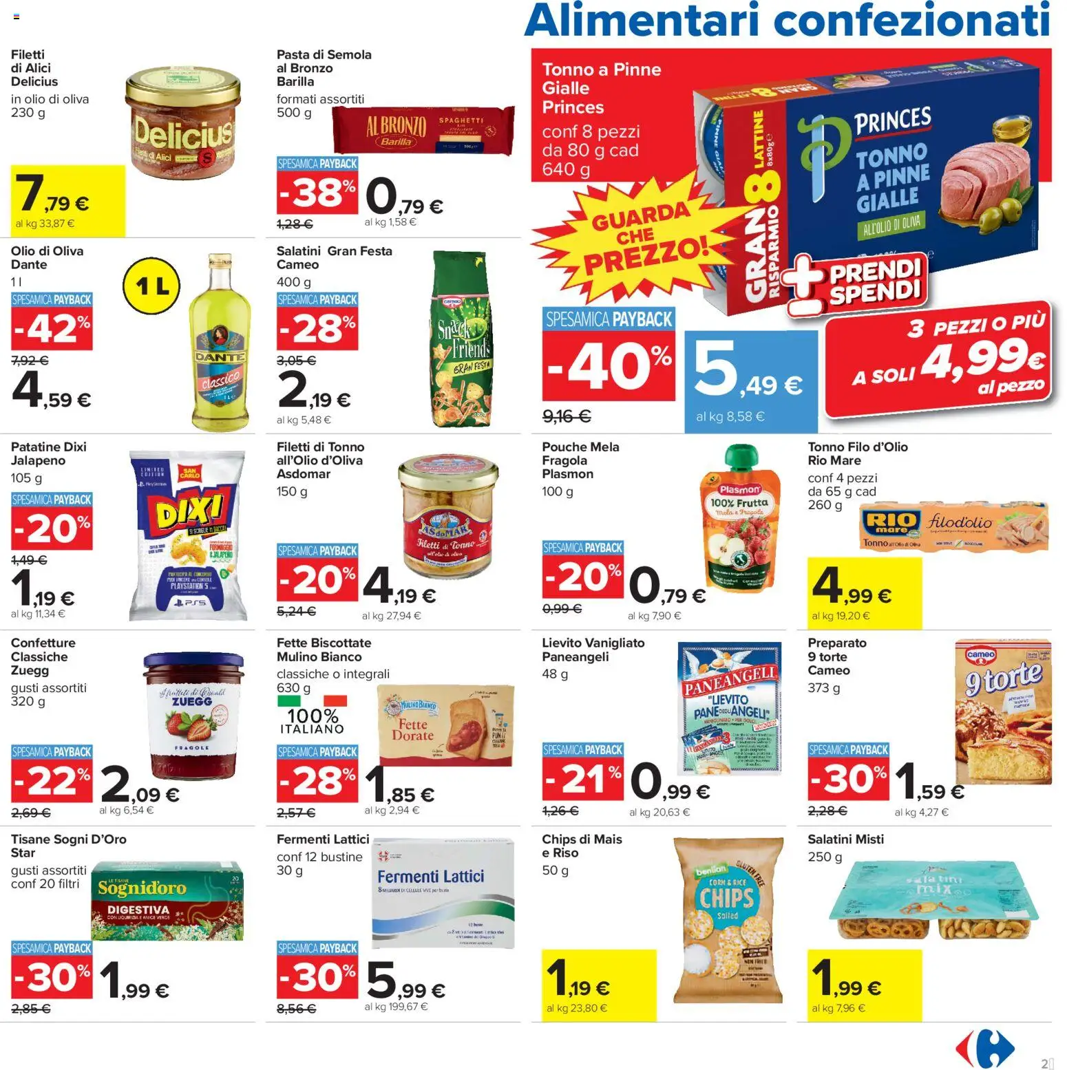 Volantino Carrefour del 23/10/2026 | Pagina: 23 | Prodotti: Pasta di semola, Barilla, Semola, Fette biscottate