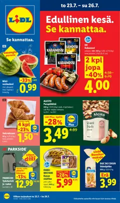 Lidl-mainoslehti voimassa 23/07/2026 alkaen