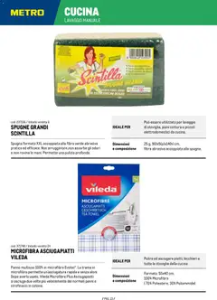 Anteprima del volantino Metro Detergenza catalogo valido a partire dal 07/01/2026 | Pagina: 13 | Prodotti: Spugna, Panni, Strofinacci, Spugne