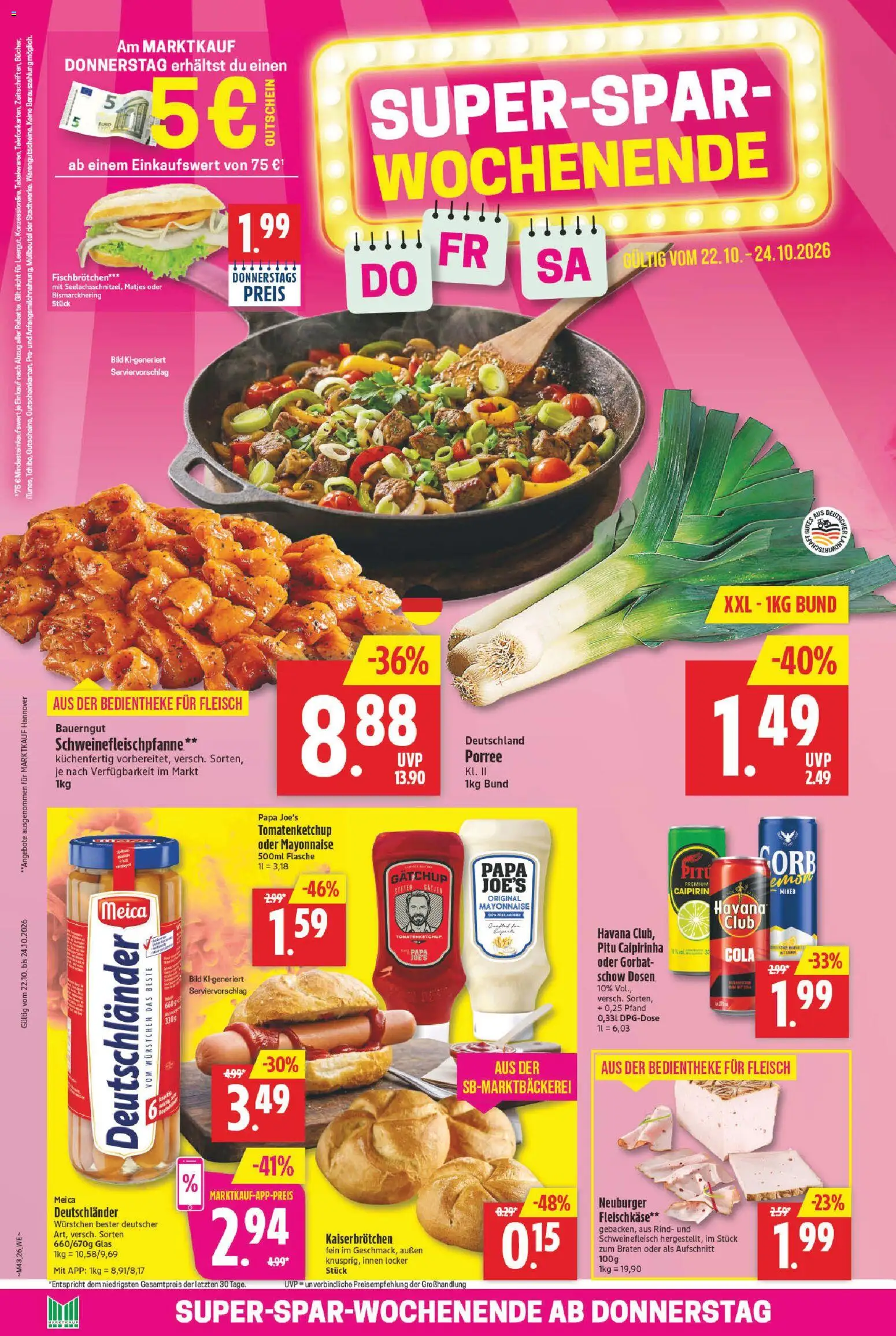 Marktkauf Prospekt – gültig ab 19.10.2026 | Seite: 32 | Produkte: Mayonnaise, Bauerngut, Schweinefleisch, Fleisch