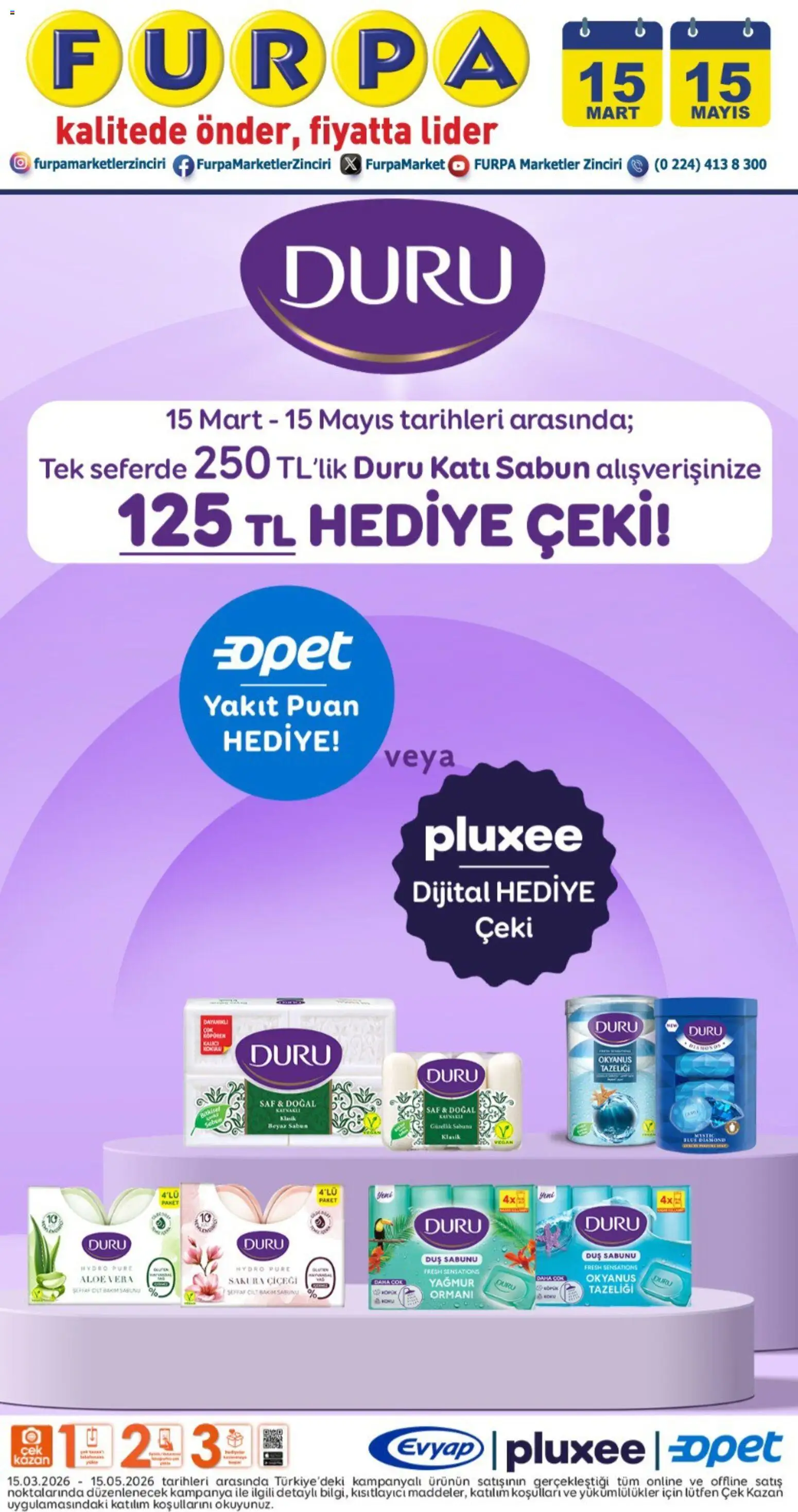 Furpa İndirim - 15.03.2026 tarihinden itibaren geçerlidir | Sayfa: 3 | Ürünler: Duş, Sabun