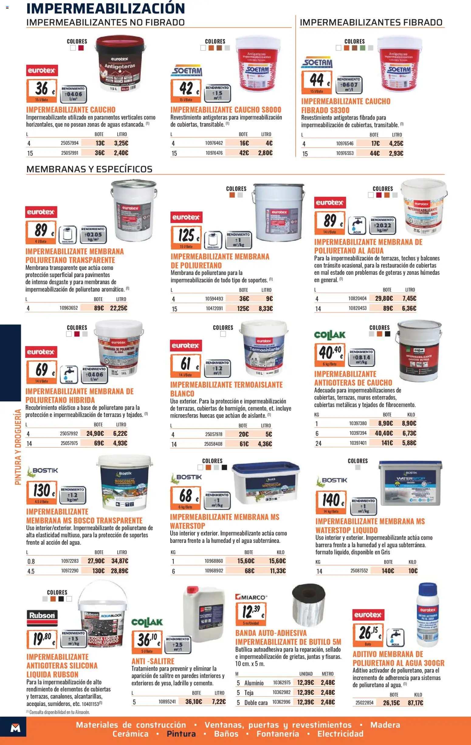 Obramat - Reformas Otono Imprenta Almacenes 14 Bormujos 2026 │ válido desde el 09/10/2026 | Página: 46 | Productos: Agua, Puertas