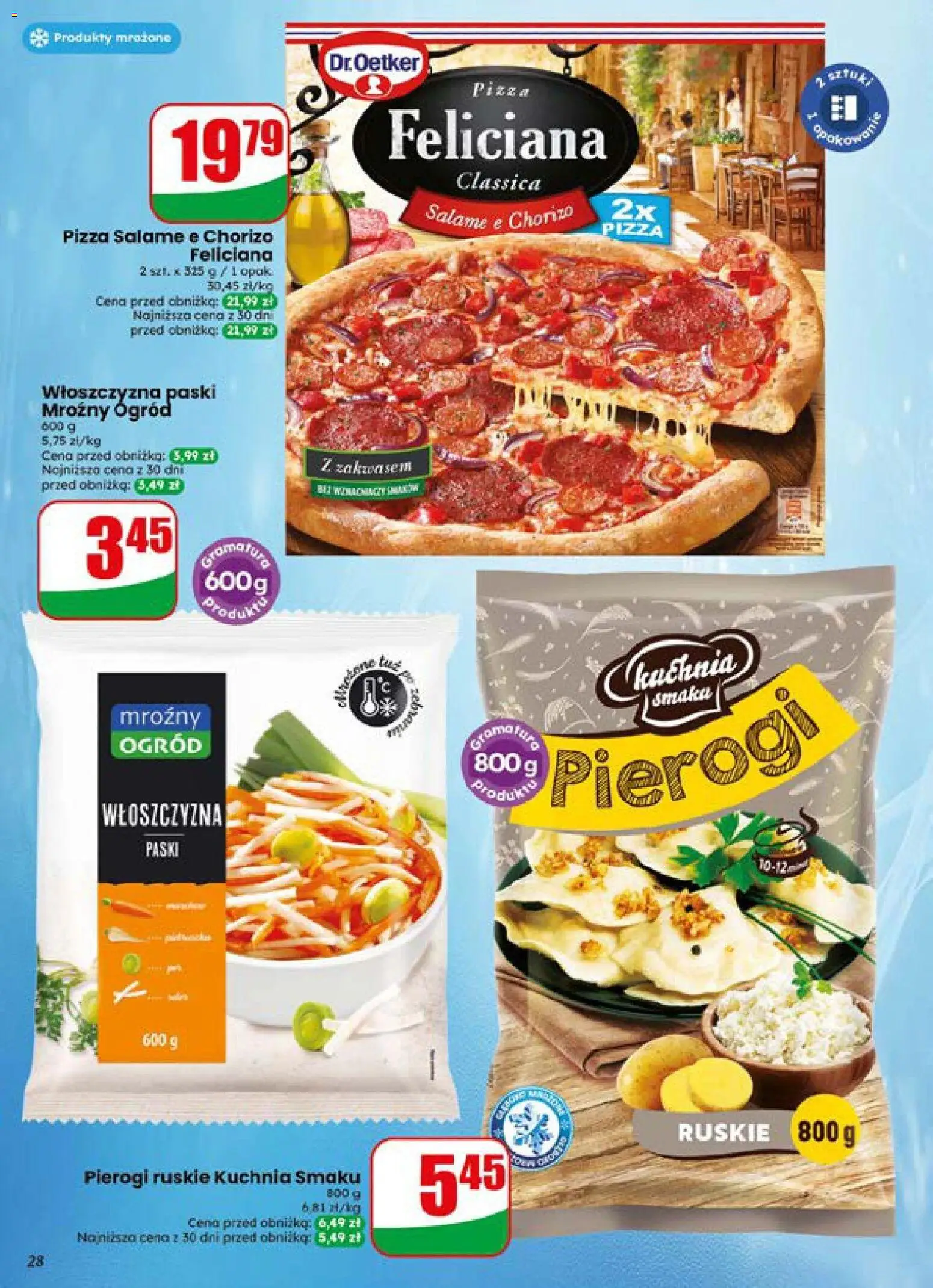 Dino gazetka od 15.07.2026 | Strona: 28 | Produkty: Pierogi, Pizza
