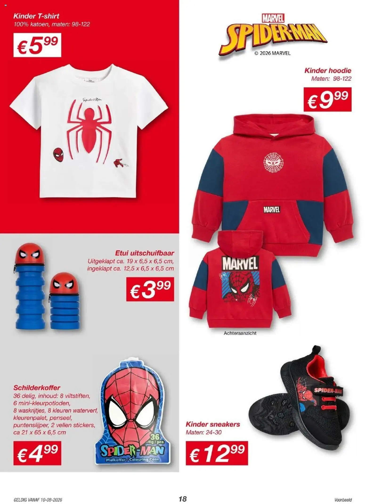 KiK folder vanaf 07-08-2026 || NIEUWE | Pagina: 18 | Producten: Hoodie, Sneakers, Kinder, Etui