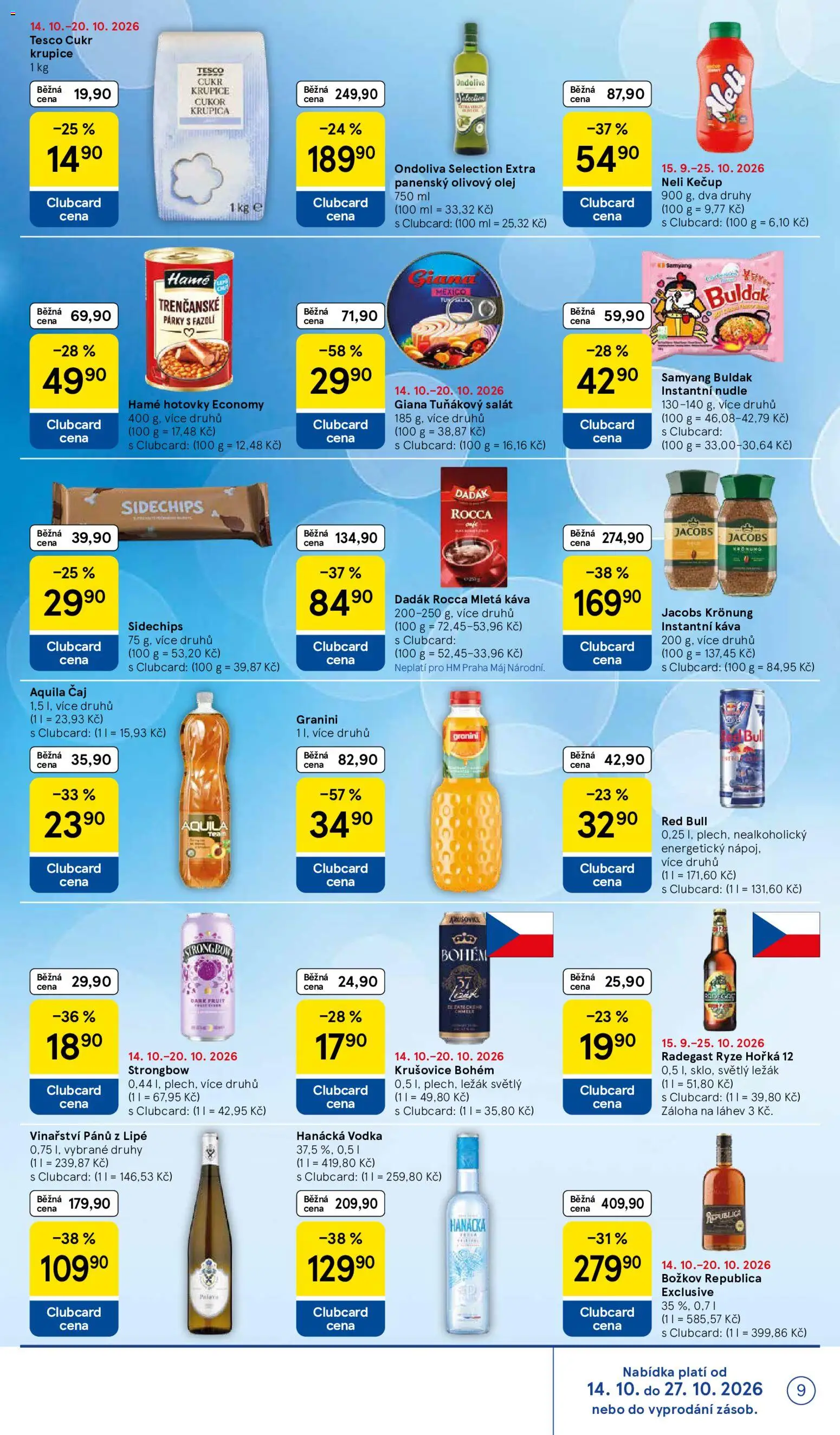 Tesco leták - Hypermarket od 14.10.2026 | Strana: 9