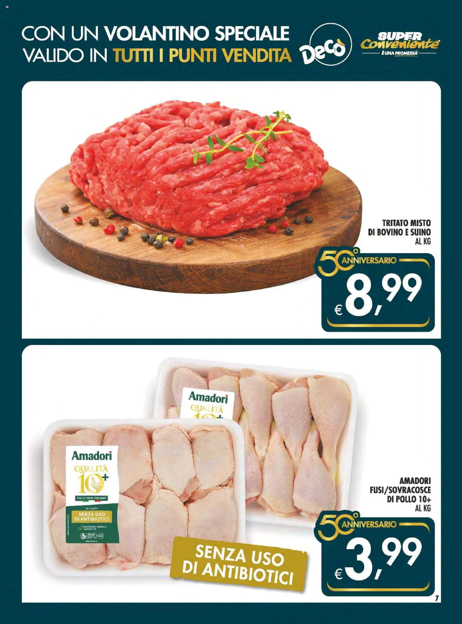Volantino SuperConveniente del 07.05.2026 | Pagina: 7 | Prodotti: Bovino, Pollo, Suino
