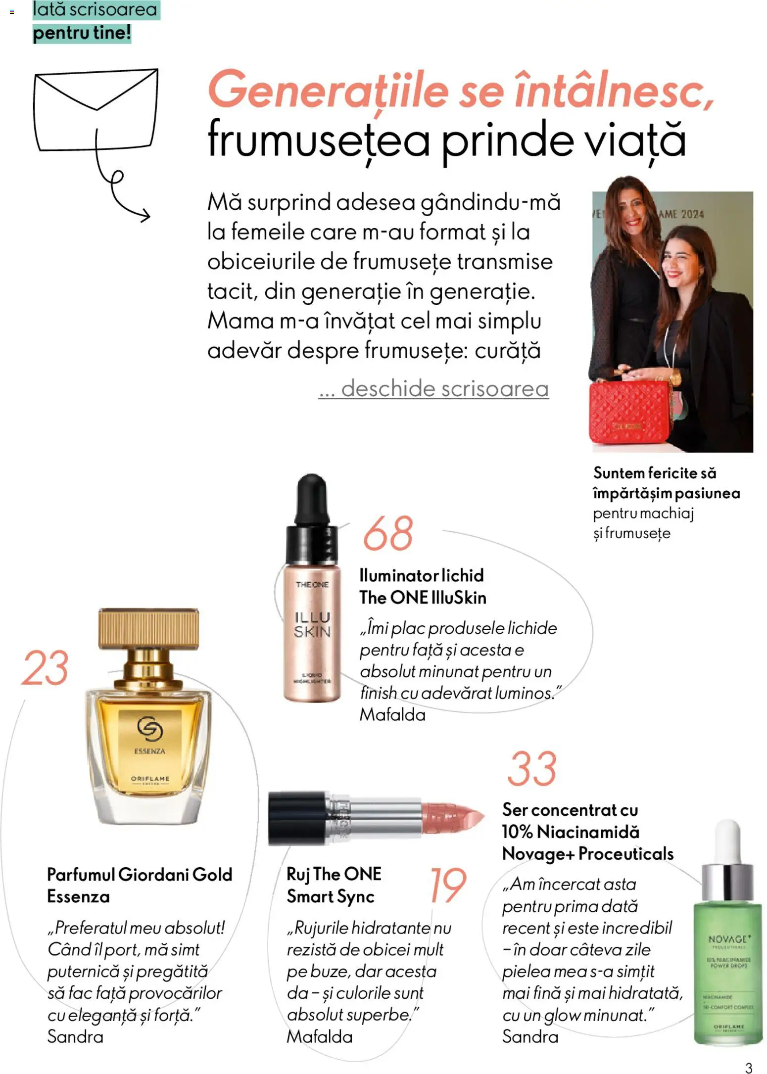 Noul catalog Oriflame – valabil de la 06.05.2026 | Pagină: 3 | Produse: Machiaj, Iluminator, Ruj