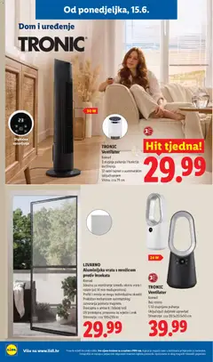 LIVARNO Aluminijska vrata s mrežicom protiv insekata, Komad, Idealna za montiranje između okvira vrata i rolete (od 14 mm međoprostora), Profili i mreža se mogu individualno skratiti, Praktičan mehanizam automatskog zatvaranja pomoću magneta, Dostupna u antracit i bijeloj boji, UV postojana, propusna za svjetlo i zrak, Dimenzije: cca 100x210cm - Pregled kataloga iz trgovine Lidl, vrijedi od 15.06.2026 | Stranica: 24 | Proizvodi: Ventilator, Vrata