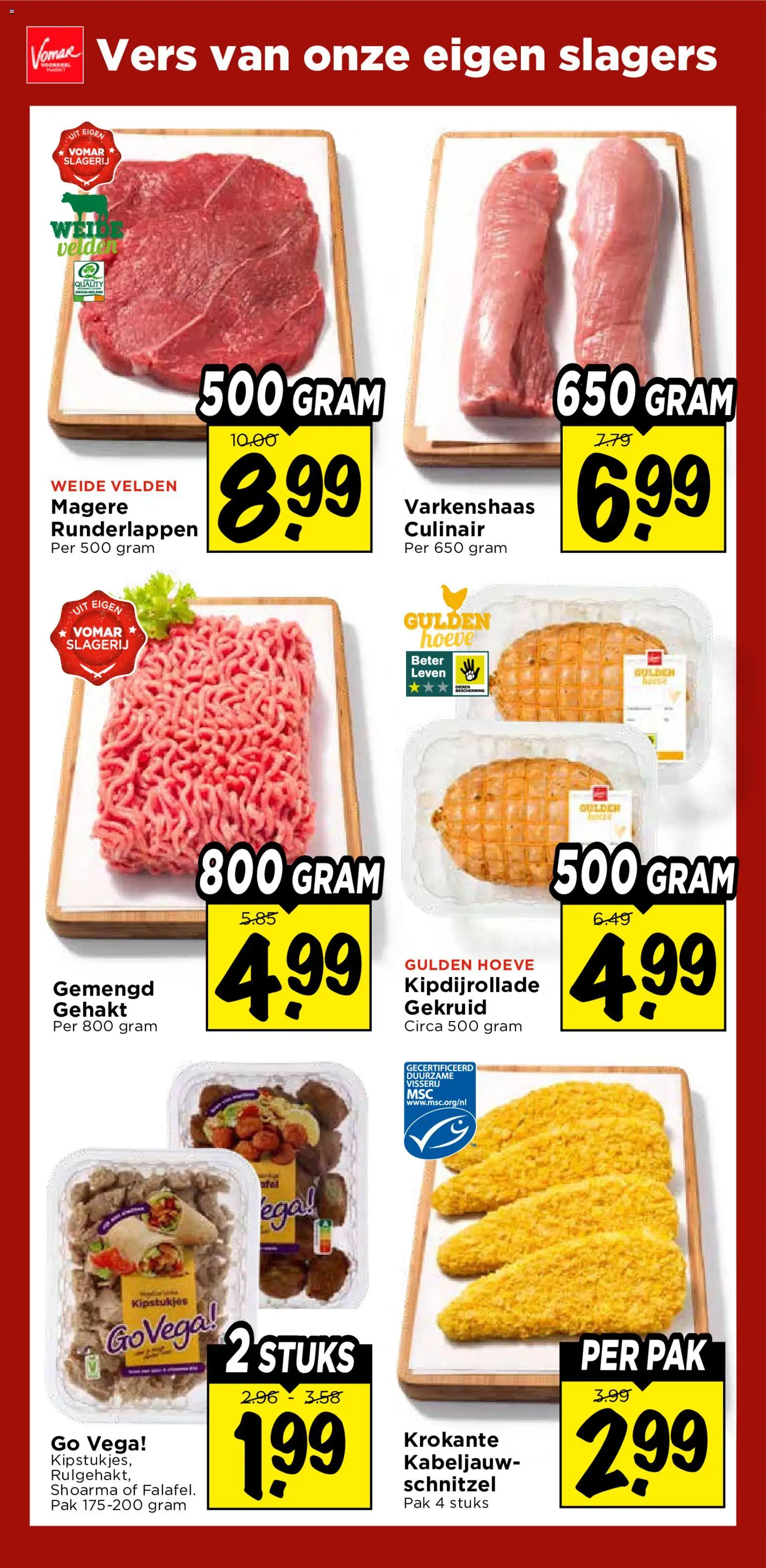 {H1} | Pagina: 25 | Producten: Gehakt, Schnitzel, Varkenshaas