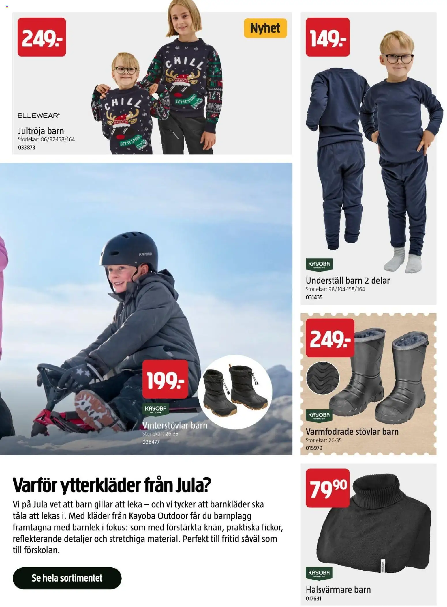 Jula reklamblad aktuell från 22/10/2026 | Sida: 49 | Produkter: Kläder, Underställ, Stövlar