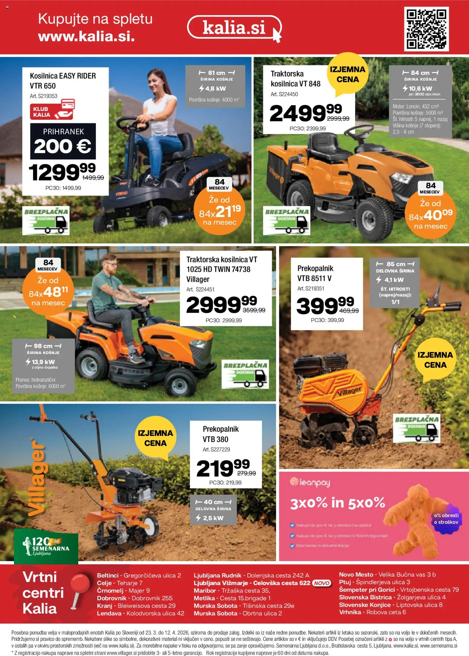 Novi Kalia katalog ponudbe – veljaven od 23.03.2026 | Stran: 12 | Izdelki: Kosilnica