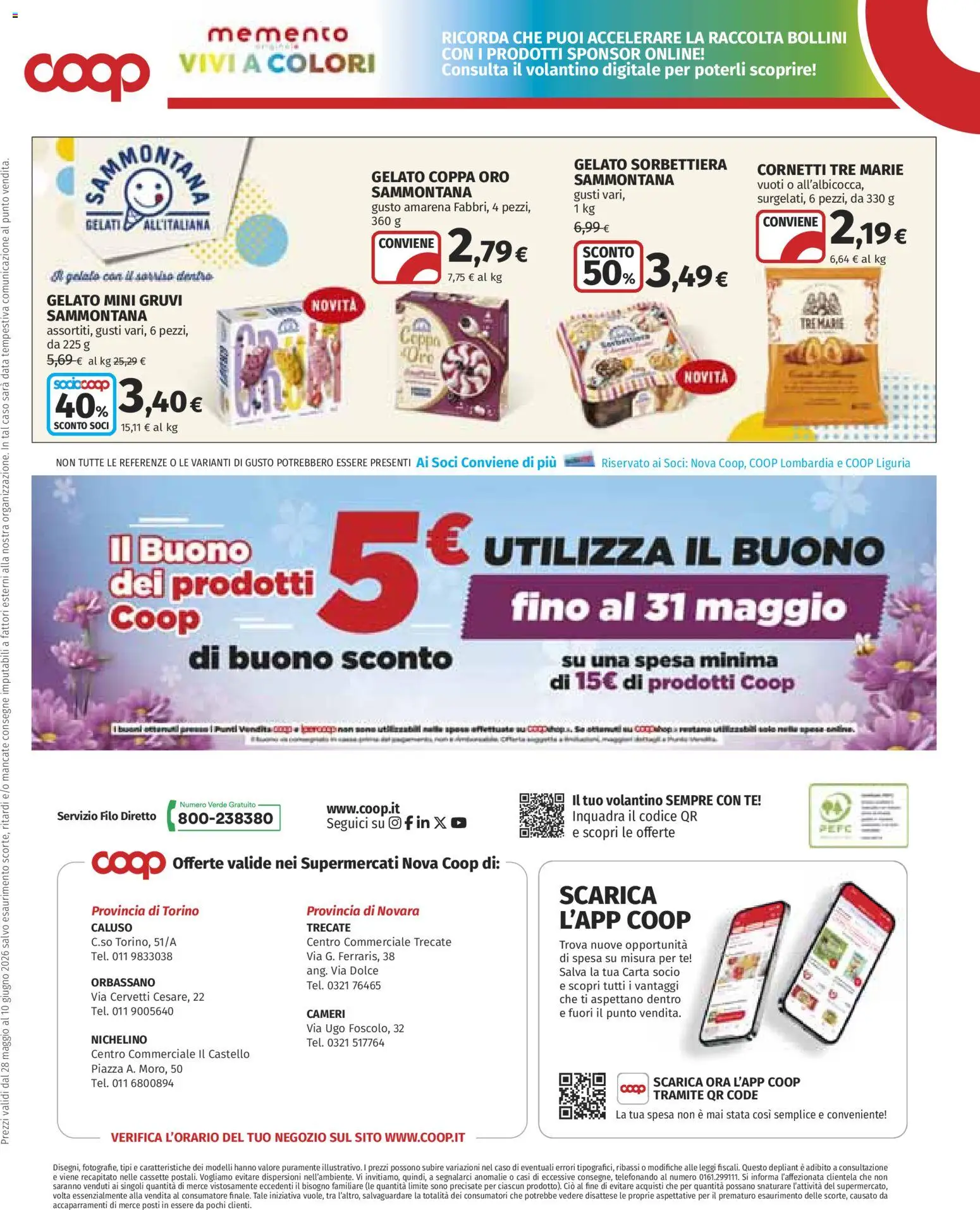 Volantino COOP del 28.05.2026 | Pagina: 25 | Prodotti: Tè, Gelato, Data, Amarena