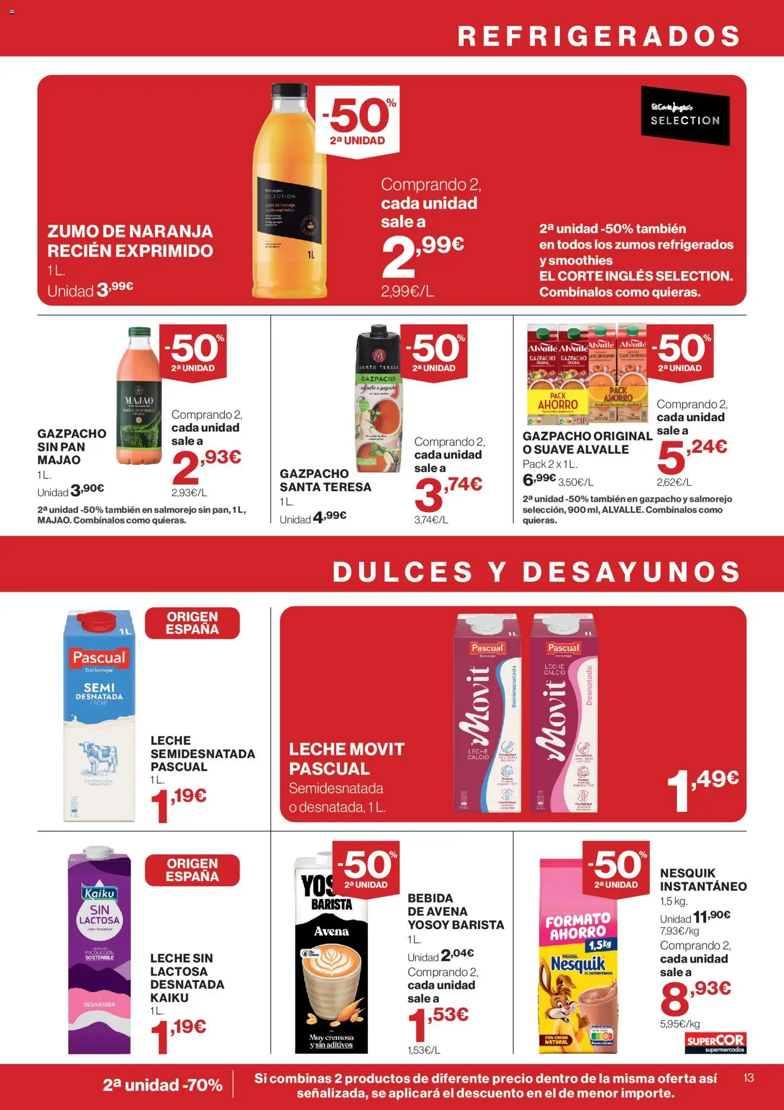 Supercor folleto │ válido desde el 16/07/2026 | Página: 13 | Productos: Leche, Pan, Chal, Κορνίζα