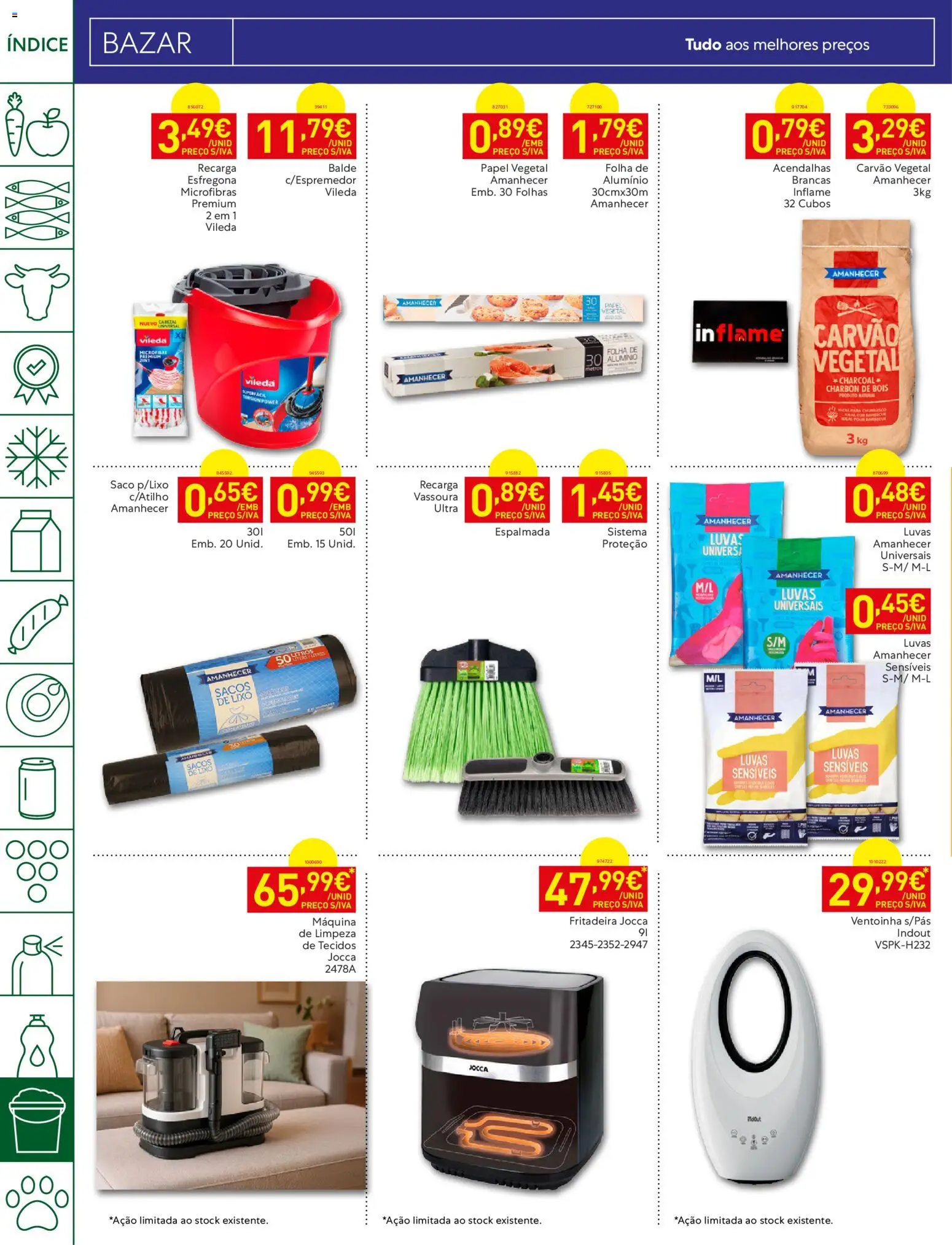 Recheio folheto Madeira │ válido de 15/09/2026 | Página: 38 | Produtos: Luvas, Saco, Carvão vegetal, Vassoura