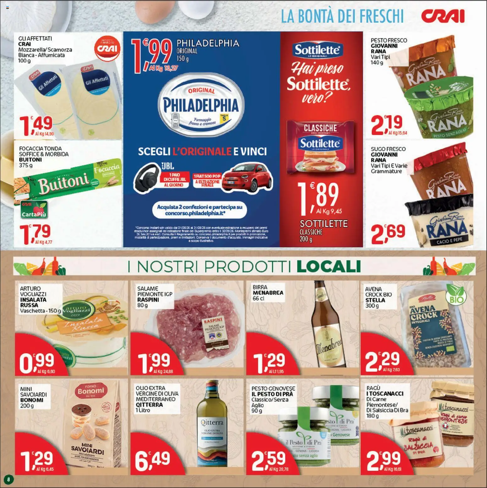 Volantino CRAI del 09/07/2026 | Pagina: 8 | Prodotti: Salame, Aglio, Pesto, Ragú