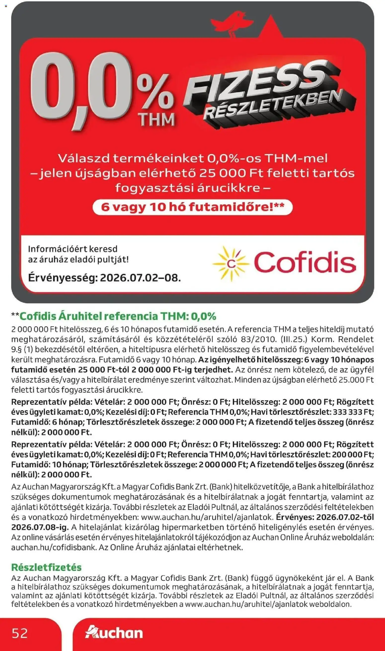 Auchan akciós ujság - amely érvényes a következő dátumtól: 2026.07.02. | Oldal: 52 | Termékek: Szőlő