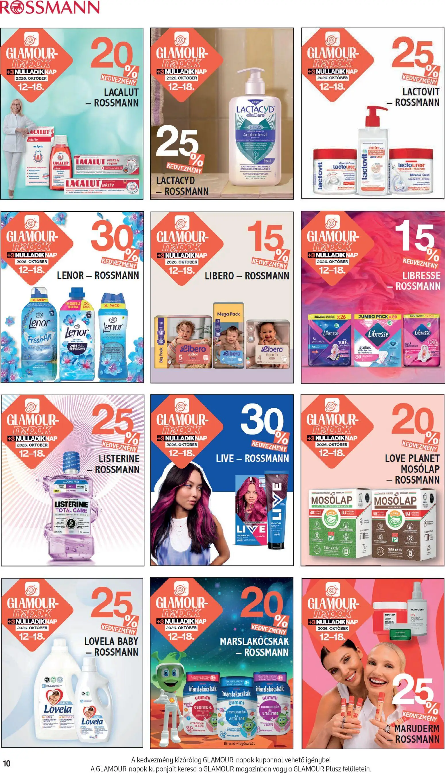 Rossmann akciós ujság - amely érvényes a következő dátumtól: 2026.10.12. | Oldal: 10