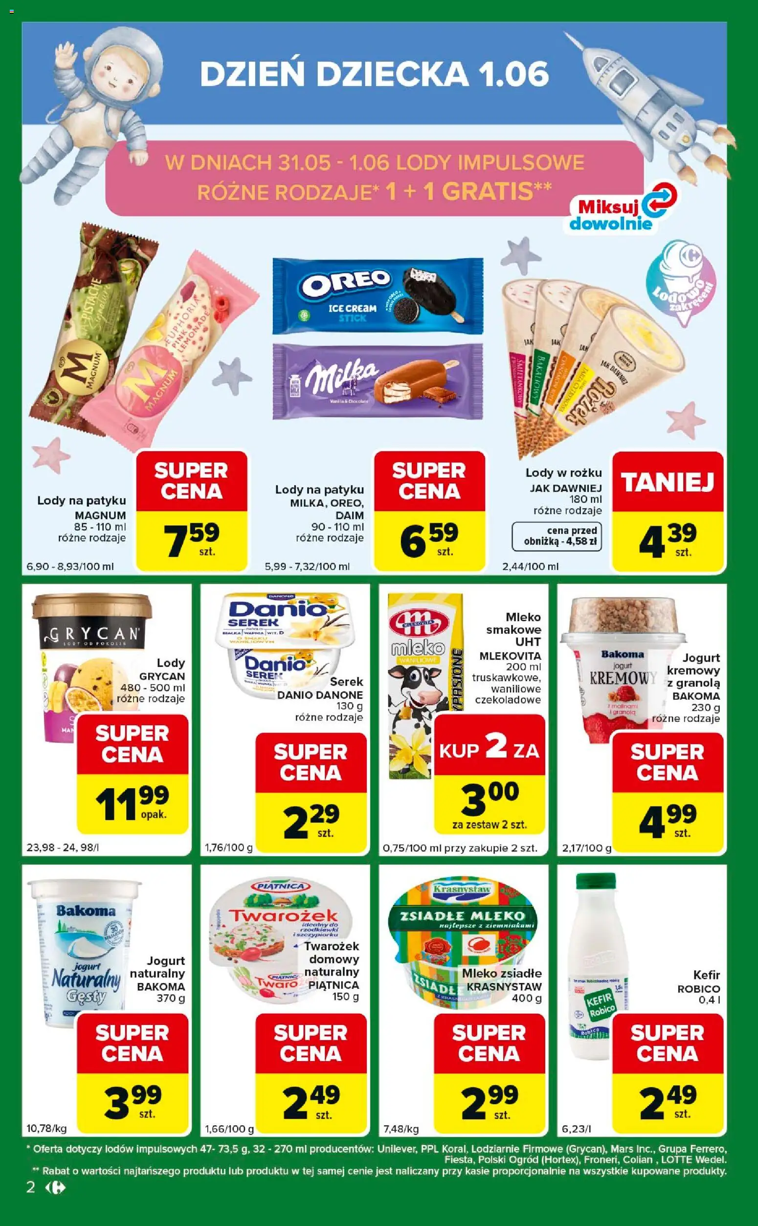 Carrefour gazetka - Express od 26.05.2026 | Strona: 2 | Produkty: Kefir, Granola, Jogurt, Twarożek