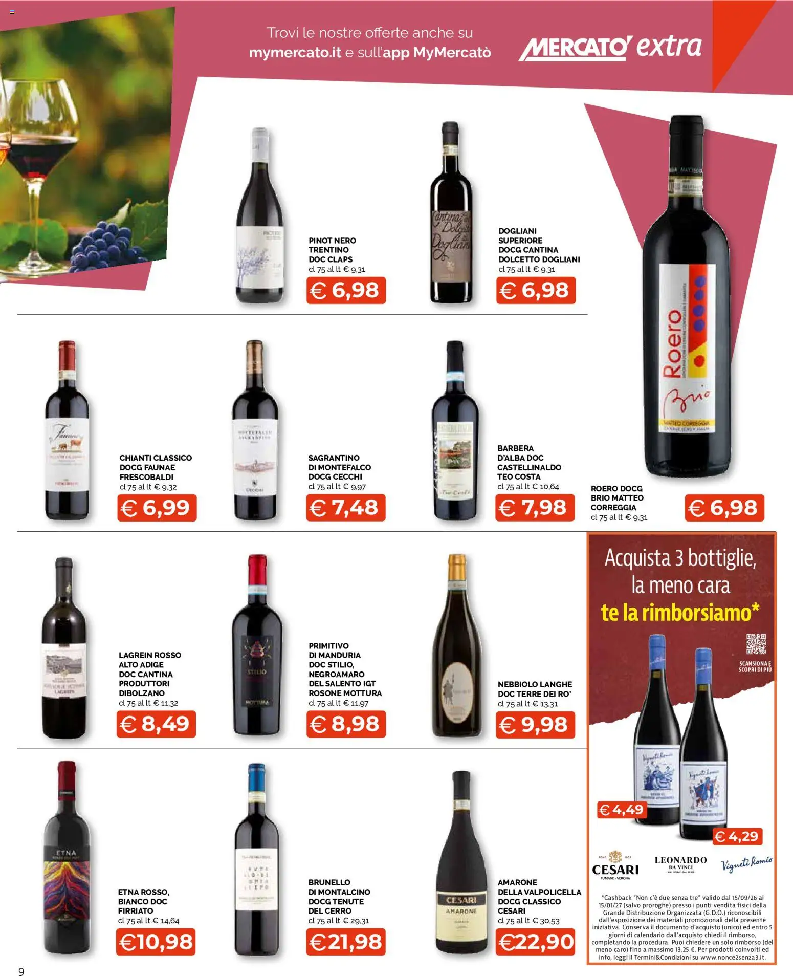 Volantino Mercatò del 12/10/2026 | Pagina: 9 | Prodotti: Caro, Tè