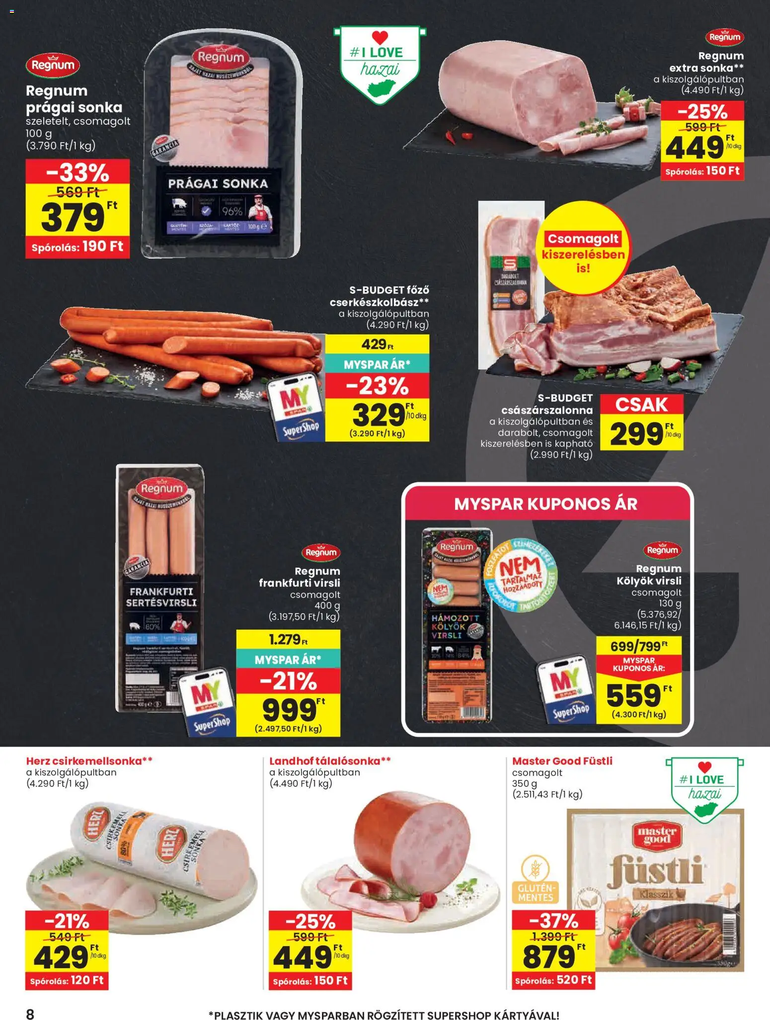 Spar akciós ujság - amely érvényes a következő dátumtól: 2026.10.01. | Oldal: 8