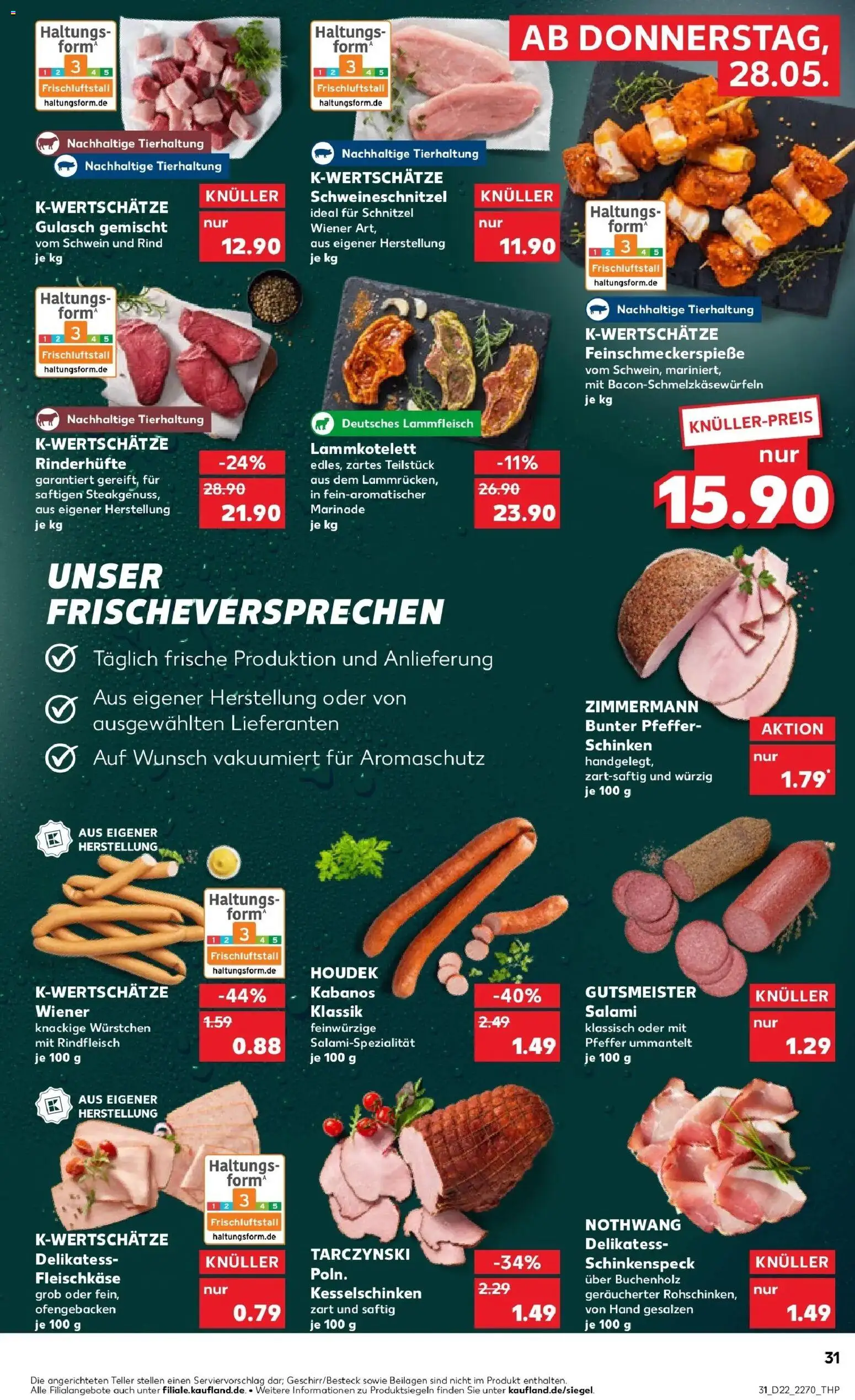 Kaufland Prospekt Igersheim – gültig ab 26.05.2026 | Seite: 36 | Produkte: Pfeffer, Salami, Schinken, Rindfleisch