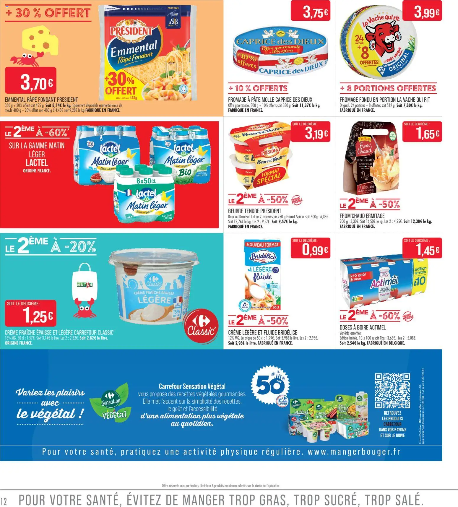 {H1} | Page: 12 | Produits: Caprice des dieux, Beurre, Fromage, Crème fraiche